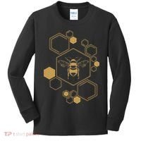 Honey Bee Hive Honeycomb Beekeeping Beekeeper Gift Kids Long Sleeve Shirt thumb 0