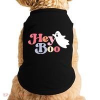 Hey Boo Halloween Great Gift Funny Ghost Boo Halloween Costume Gift Doggie Tank thumb 0