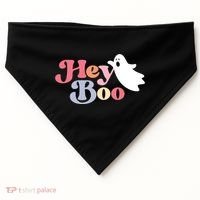 Hey Boo Halloween Great Gift Funny Ghost Boo Halloween Costume Gift USA-Made Doggie Bandana thumb 0
