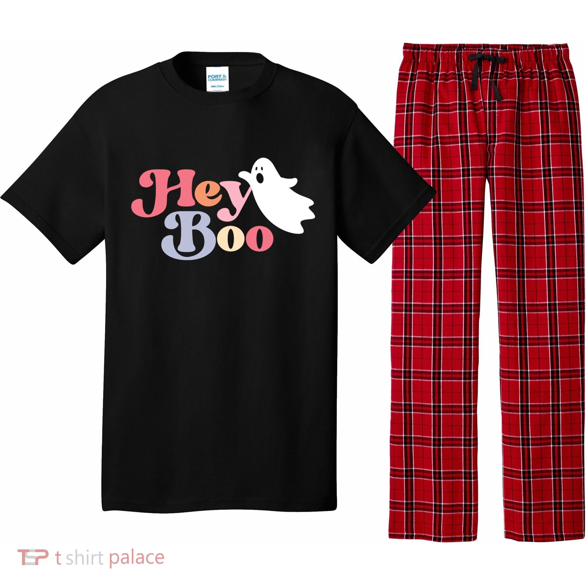 Hey Boo Halloween Great Gift Funny Ghost Boo Halloween Costume Gift Pajama Set