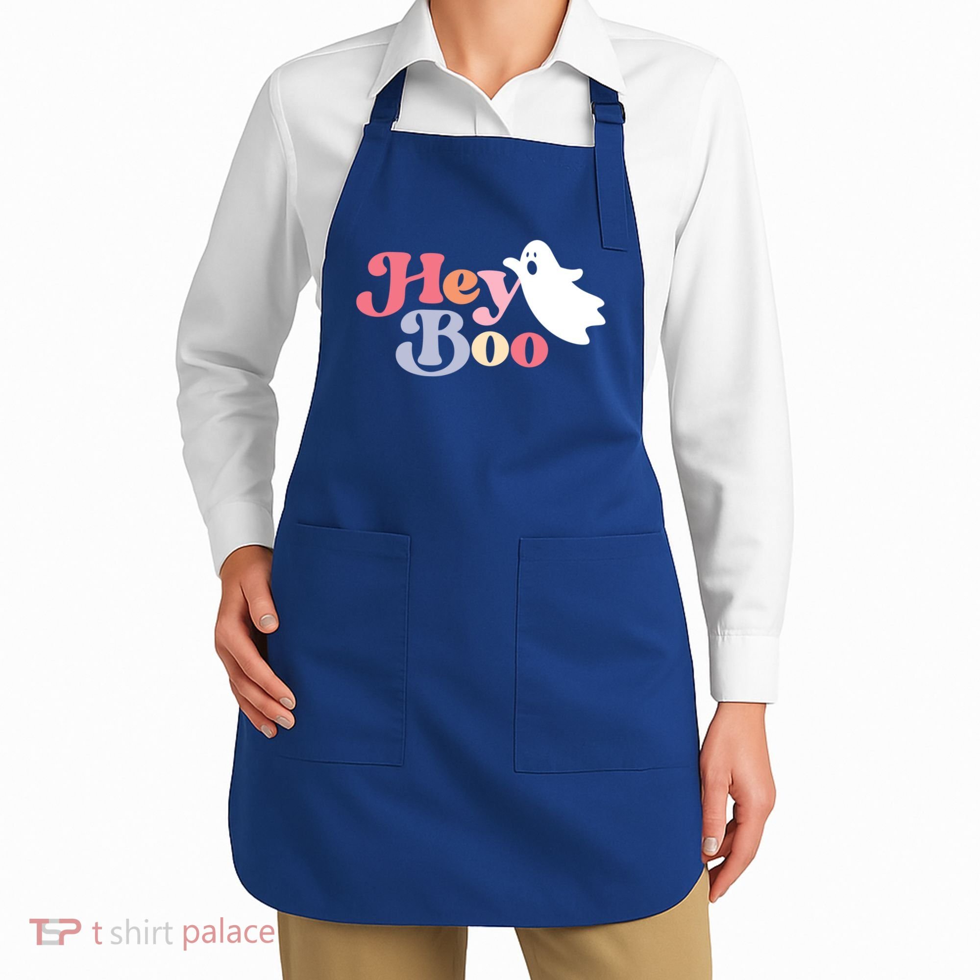 Hey Boo Halloween Great Gift Funny Ghost Boo Halloween Costume Gift Apron