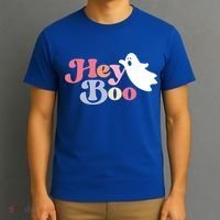 Hey Boo Halloween Great Gift Funny Ghost Boo Halloween Costume Gift T-Shirt thumb 3