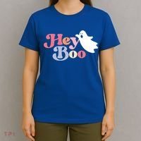 Hey Boo Halloween Great Gift Funny Ghost Boo Halloween Costume Gift T-Shirt thumb 4