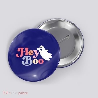 Hey Boo Halloween Great Gift Funny Ghost Boo Halloween Costume Gift Button