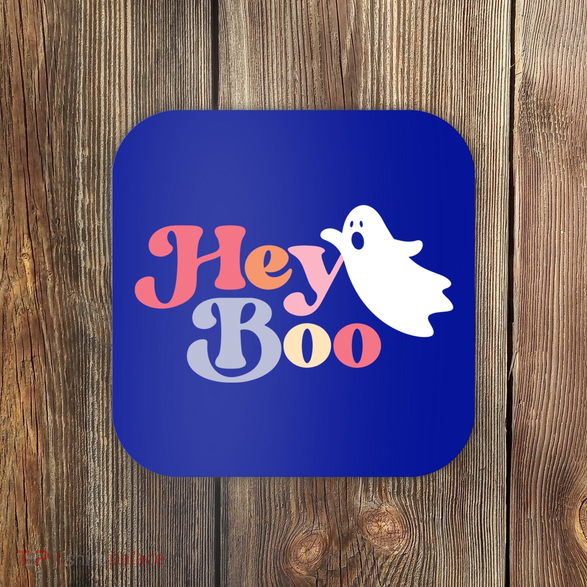 Hey Boo Halloween Great Gift Funny Ghost Boo Halloween Costume Gift Coaster