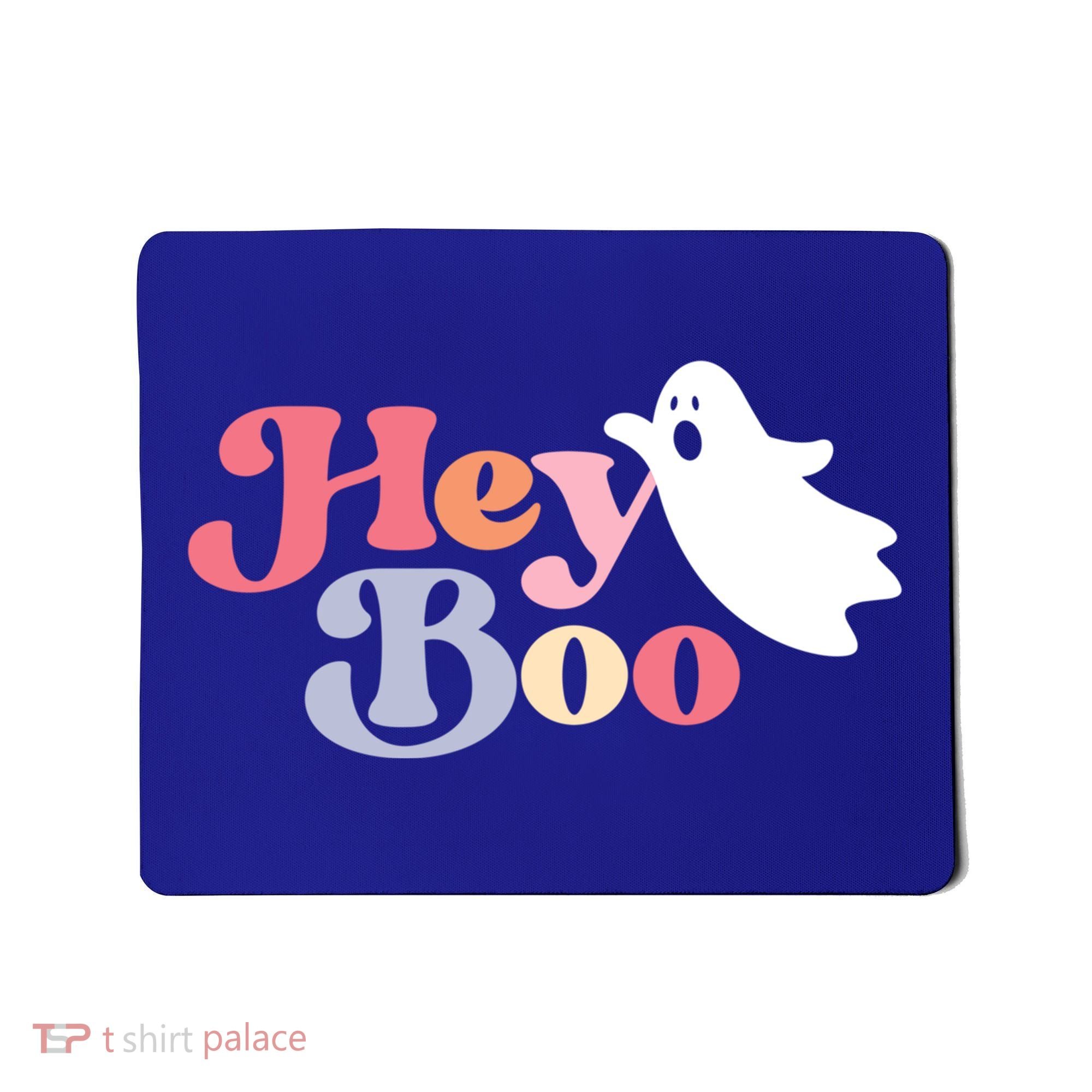 Hey Boo Halloween Great Gift Funny Ghost Boo Halloween Costume Gift Mousepad
