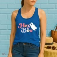 Hey Boo Halloween Great Gift Funny Ghost Boo Halloween Costume Gift Women's Tank Top thumb 2