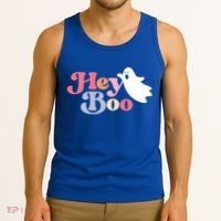 Hey Boo Halloween Great Gift Funny Ghost Boo Halloween Costume Gift Tank Top thumb 3