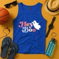 Hey Boo Halloween Great Gift Funny Ghost Boo Halloween Costume Gift Tank Top thumb 4