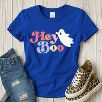 Hey Boo Halloween Great Gift Funny Ghost Boo Halloween Costume Gift Women's T-Shirt thumb 3