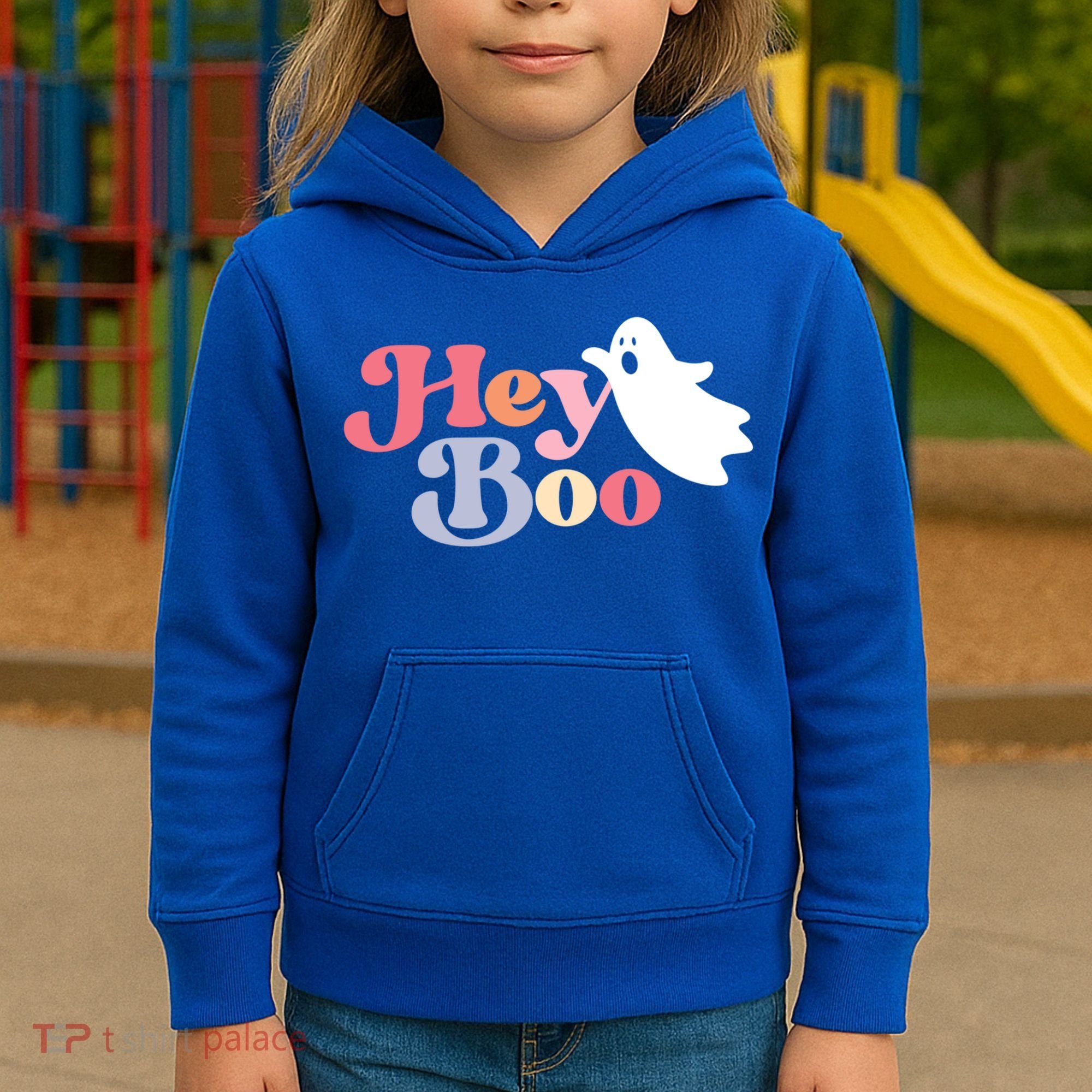 Hey Boo Halloween Great Gift Funny Ghost Boo Halloween Costume Gift Kids Hoodie