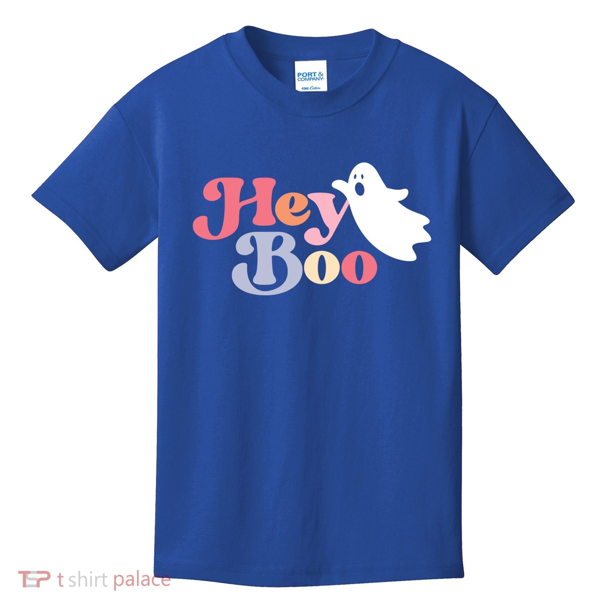 Hey Boo Halloween Great Gift Funny Ghost Boo Halloween Costume Gift Kids T-Shirt