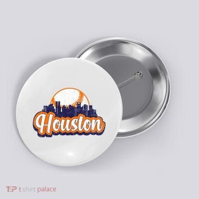 Houston Baseball Button