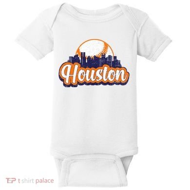 Houston Baseball Baby Bodysuit