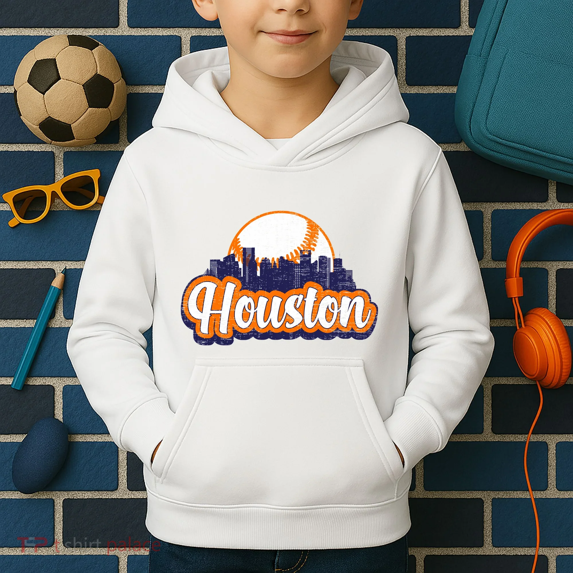 Houston Baseball Kids Hoodie