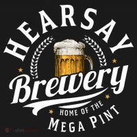 Hearsay Brewery Home Of The Mega Pint Beer Funny Baby Bodysuit thumb 2