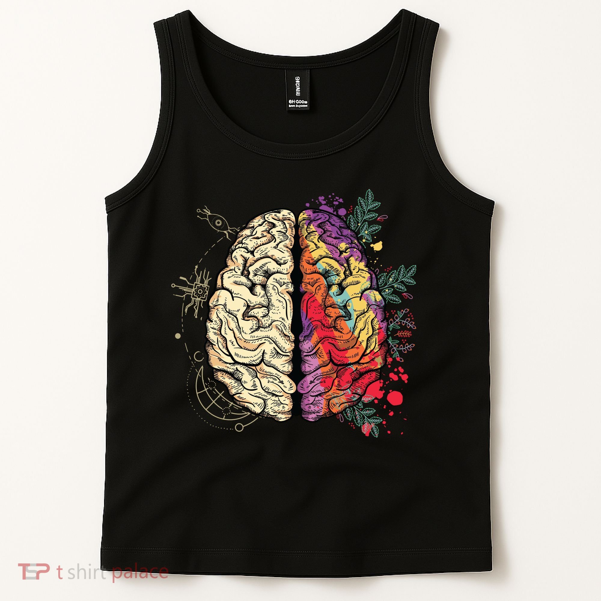 Human Brain Tank Top