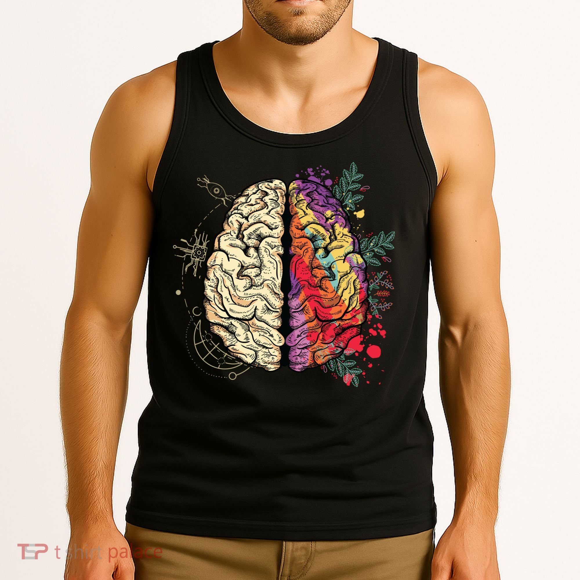Human Brain Tank Top