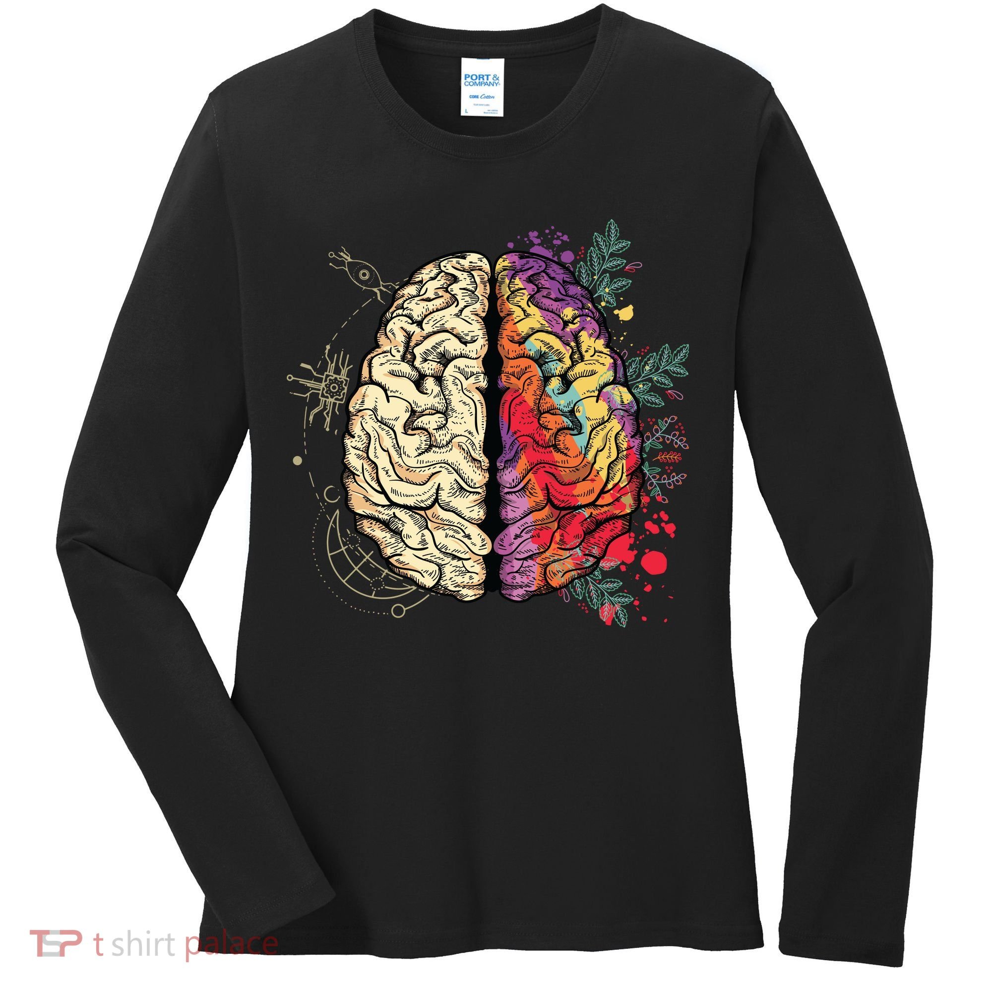 Human Brain Women's Long Sleeve Shirt