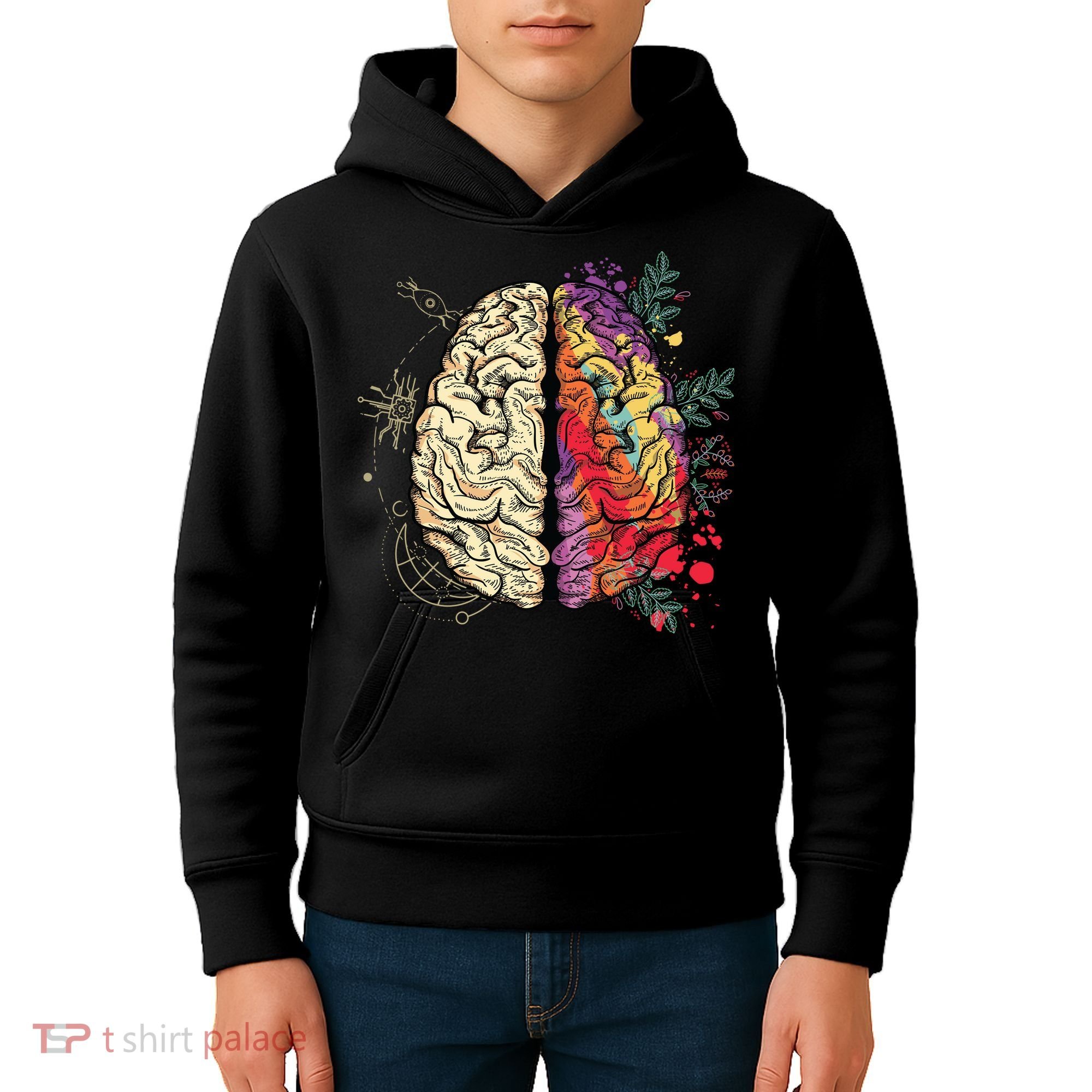 Human Brain Kids Hoodie