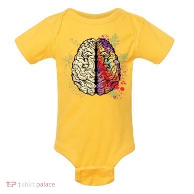 Human Brain Baby Bodysuit