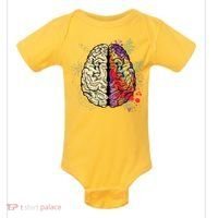 Human Brain Baby Bodysuit thumb 0