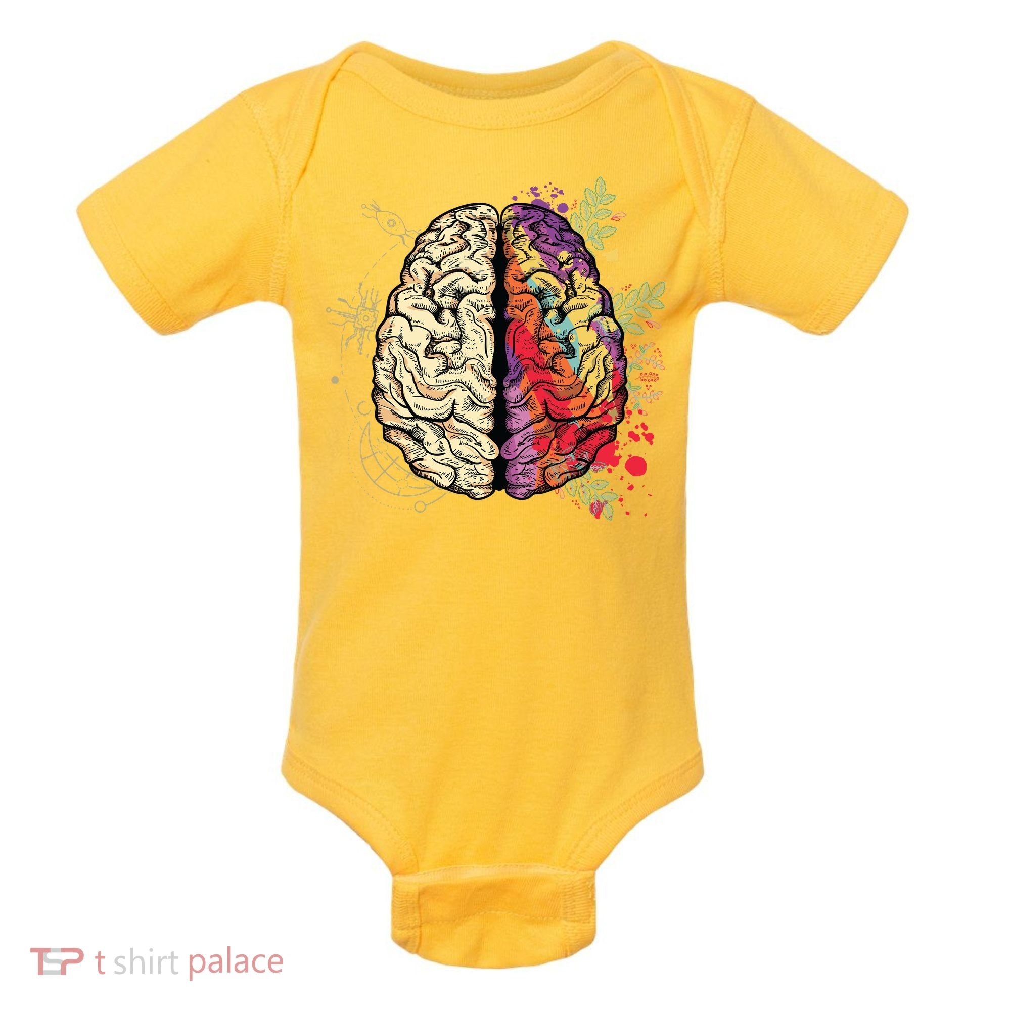 Human Brain Baby Bodysuit