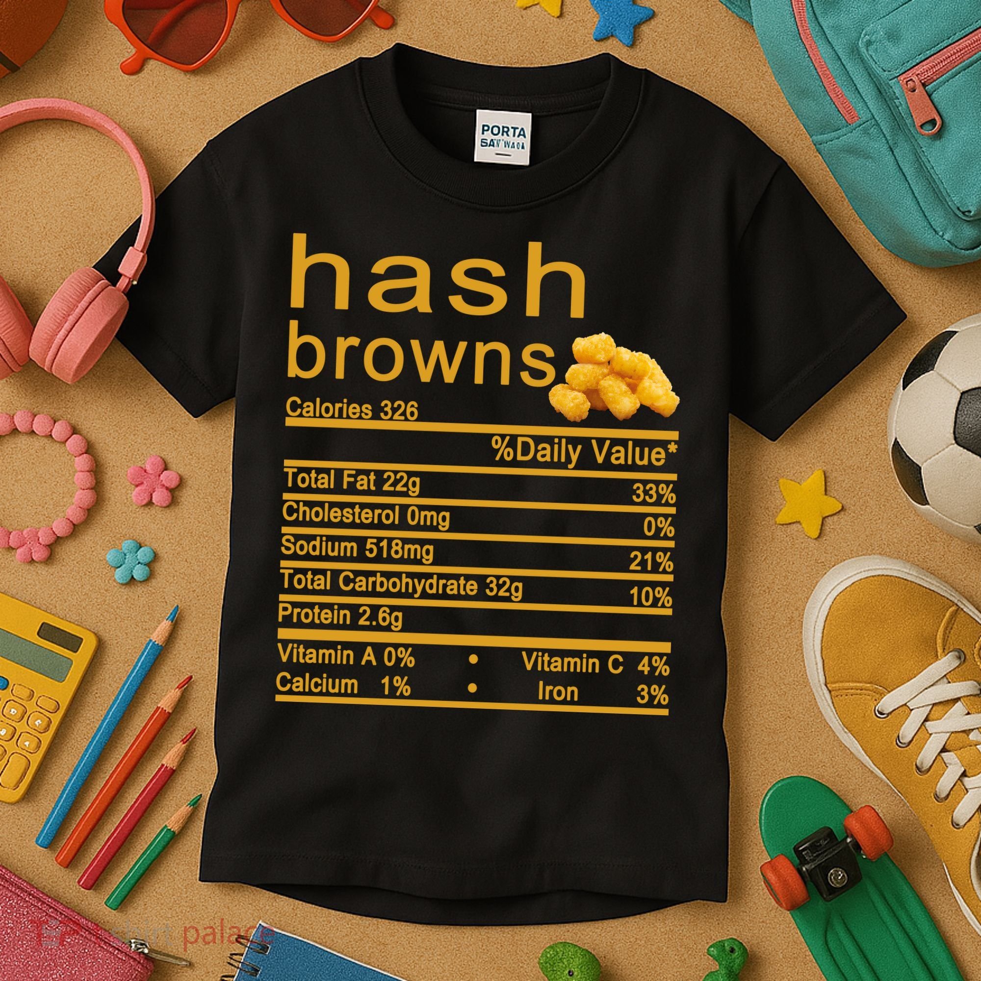 Hash Browns Kids T-Shirt