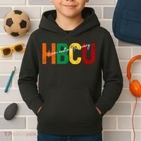 HBCU Black History Month I'm Rooting For Every HBCU Grad. Kids Hoodie thumb 2