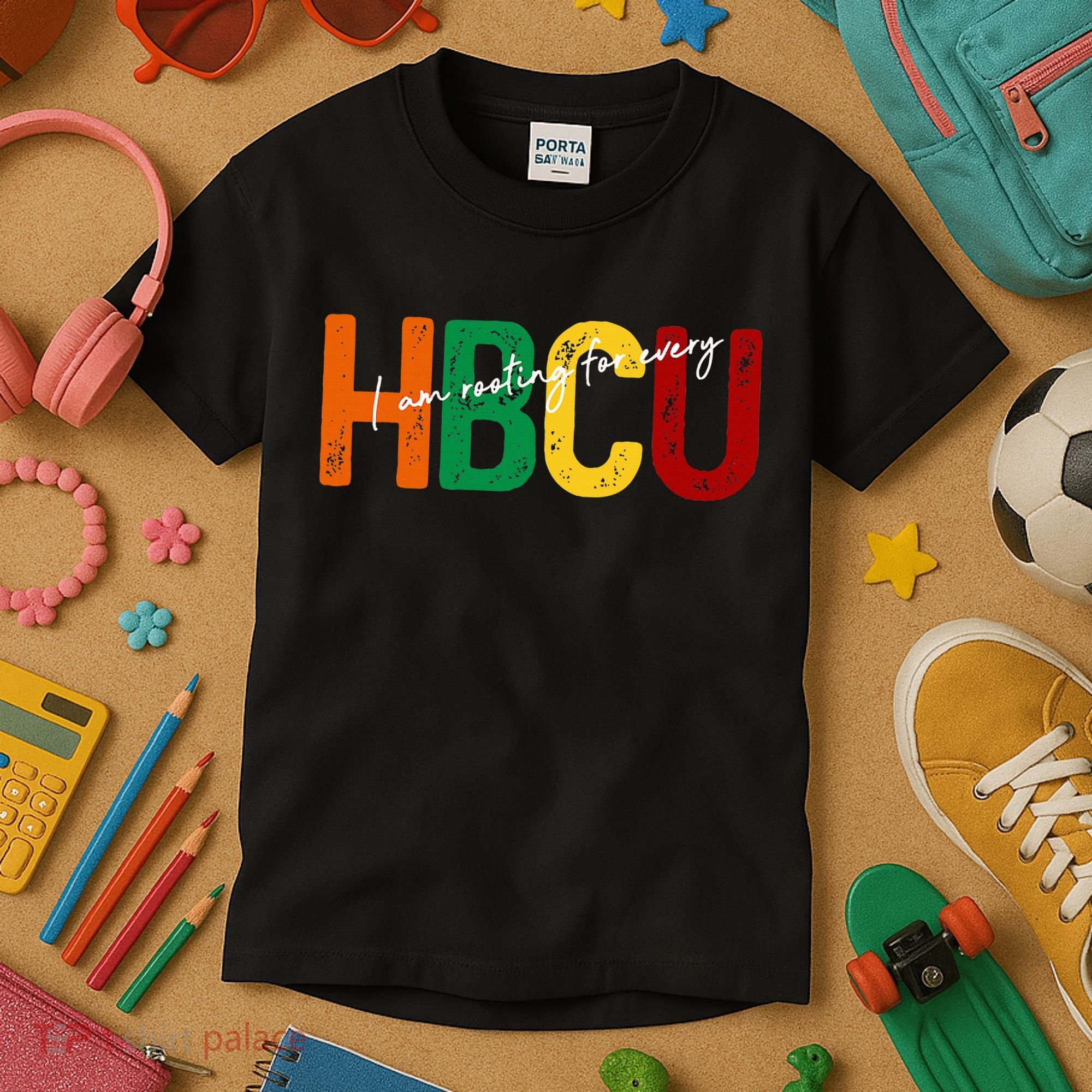 HBCU Black History Month I'm Rooting For Every HBCU Grad. Kids T-Shirt