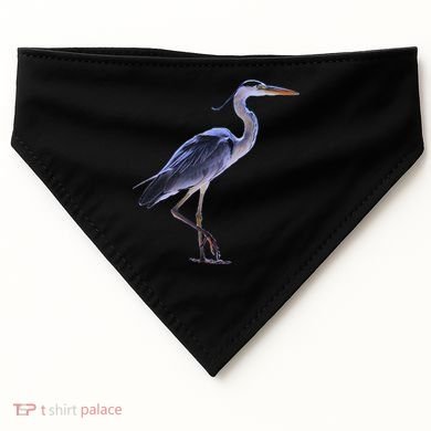 Heron Blue Heron Water Bird USA-Made Doggie Bandana