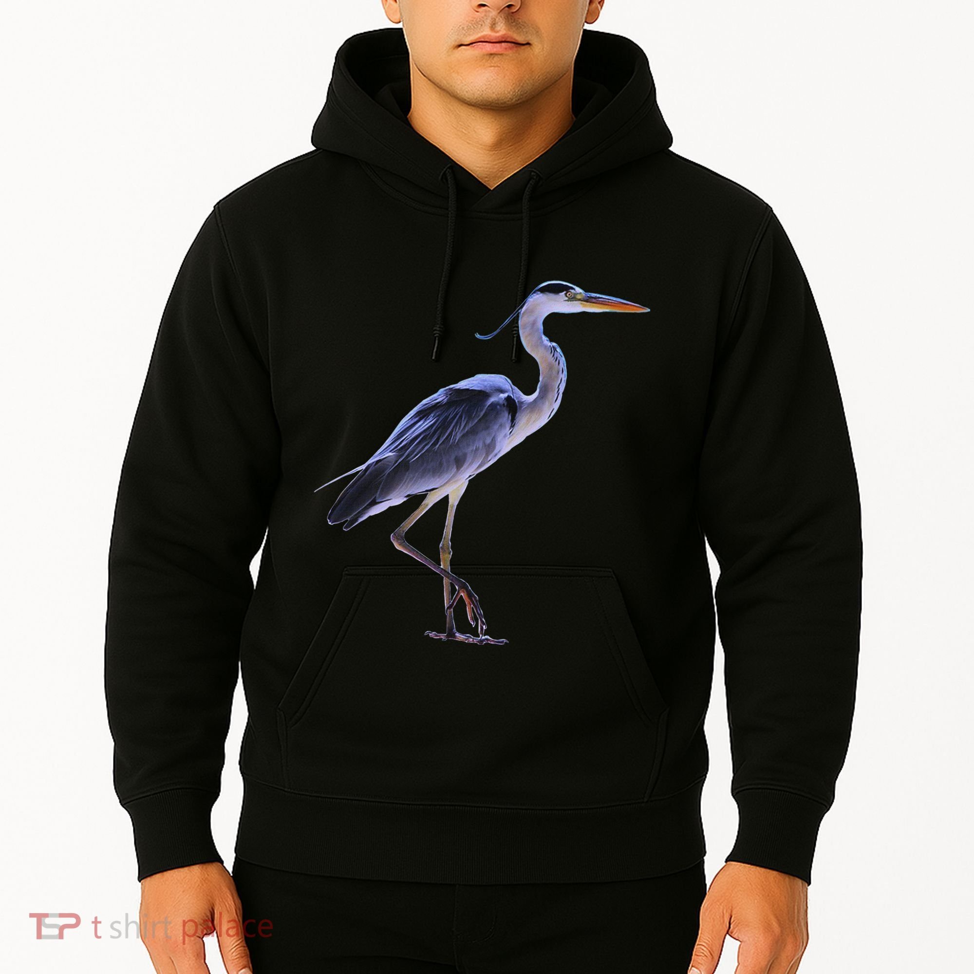 Heron Blue Heron Water Bird Hoodie