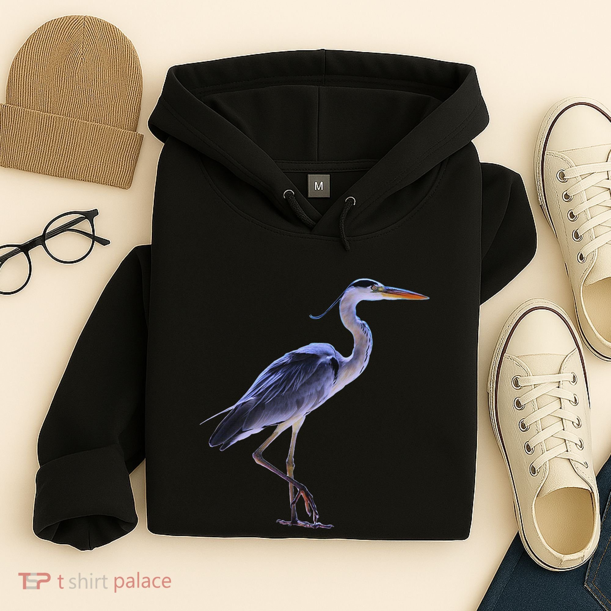 Heron Blue Heron Water Bird Hoodie