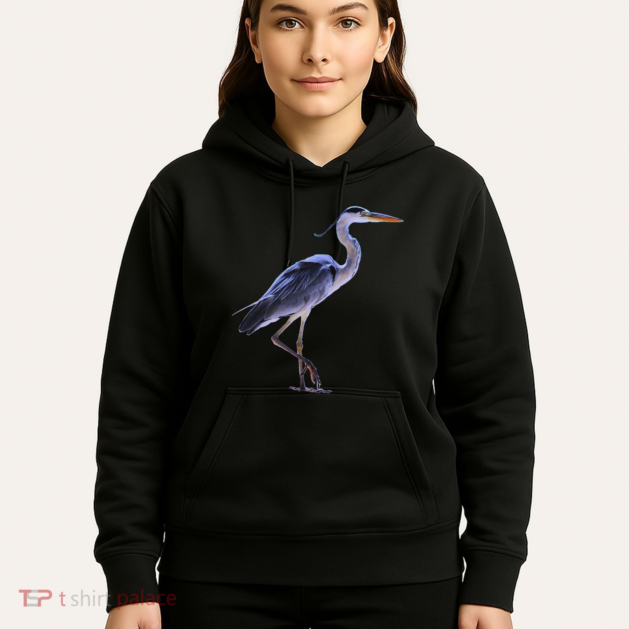 Heron Blue Heron Water Bird Hoodie