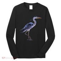 Heron Blue Heron Water Bird Long Sleeve Shirt thumb 0