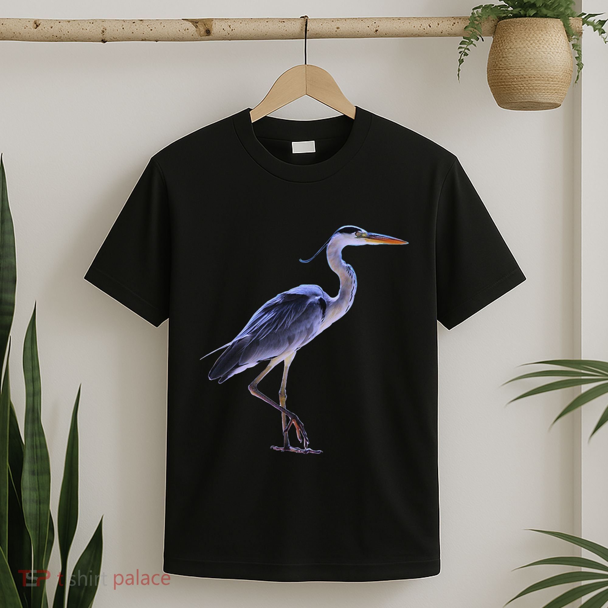 Heron Blue Heron Water Bird T-Shirt