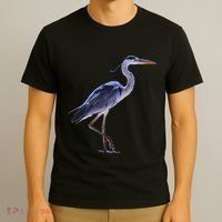 Heron Blue Heron Water Bird T-Shirt thumb 3