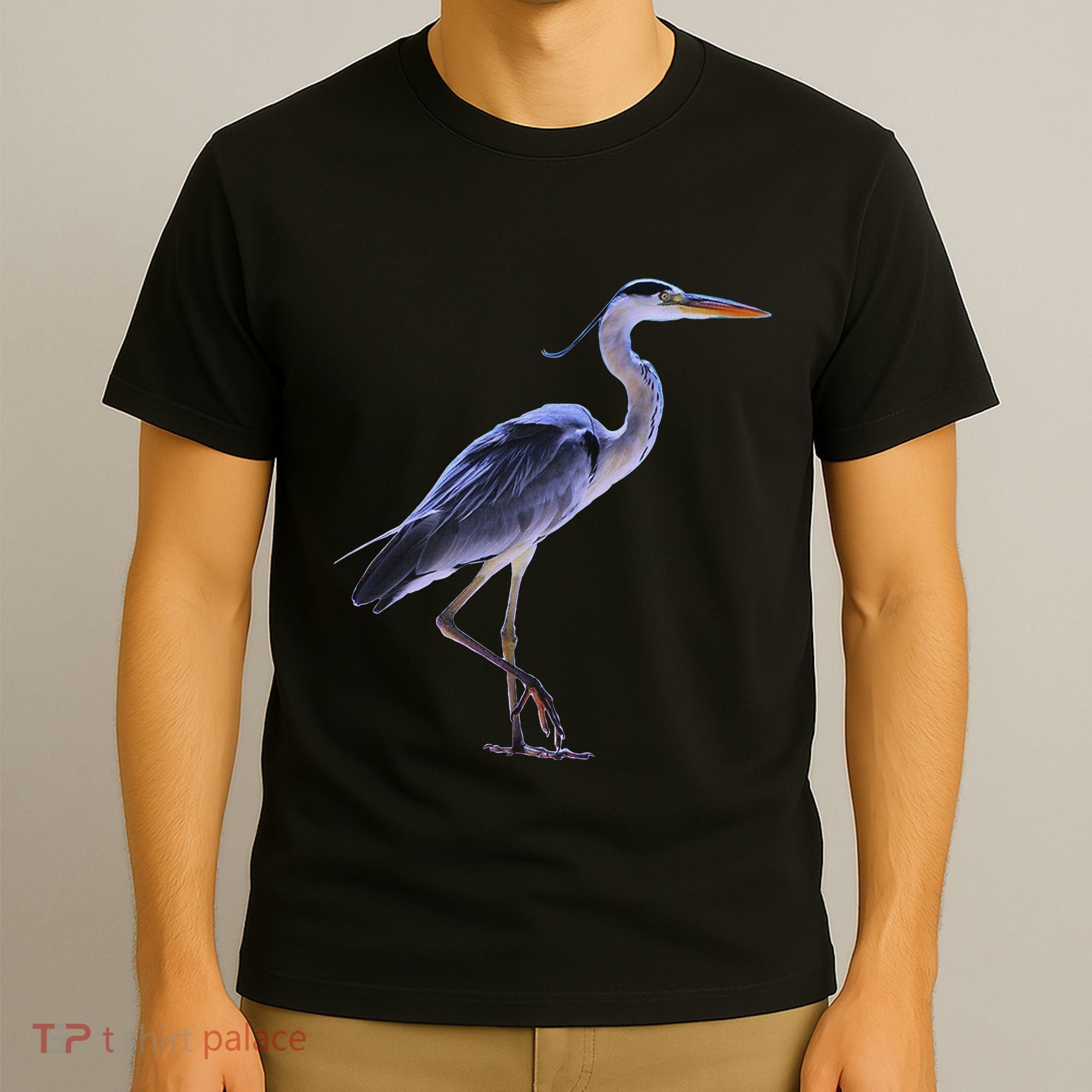 Heron Blue Heron Water Bird T-Shirt