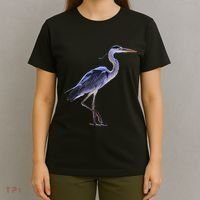 Heron Blue Heron Water Bird T-Shirt thumb 4