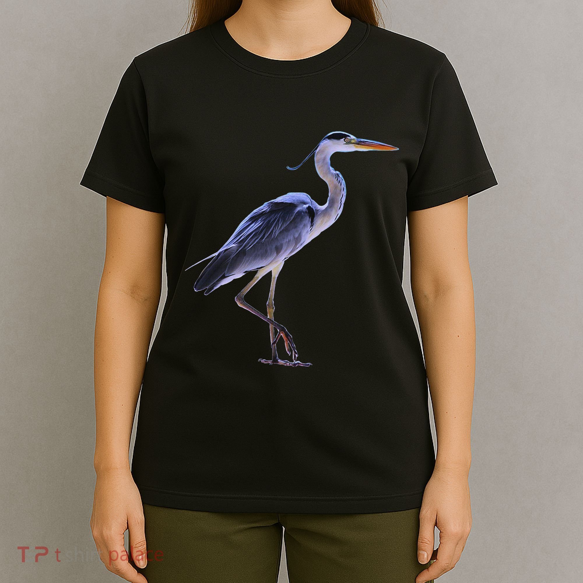 Heron Blue Heron Water Bird T-Shirt