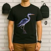 Heron Blue Heron Water Bird T-Shirt thumb 6