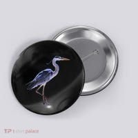 Heron Blue Heron Water Bird Button thumb 0