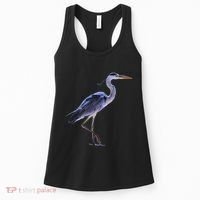Heron Blue Heron Water Bird Women's Tank Top thumb 0