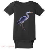 Heron Blue Heron Water Bird Baby Bodysuit thumb 0