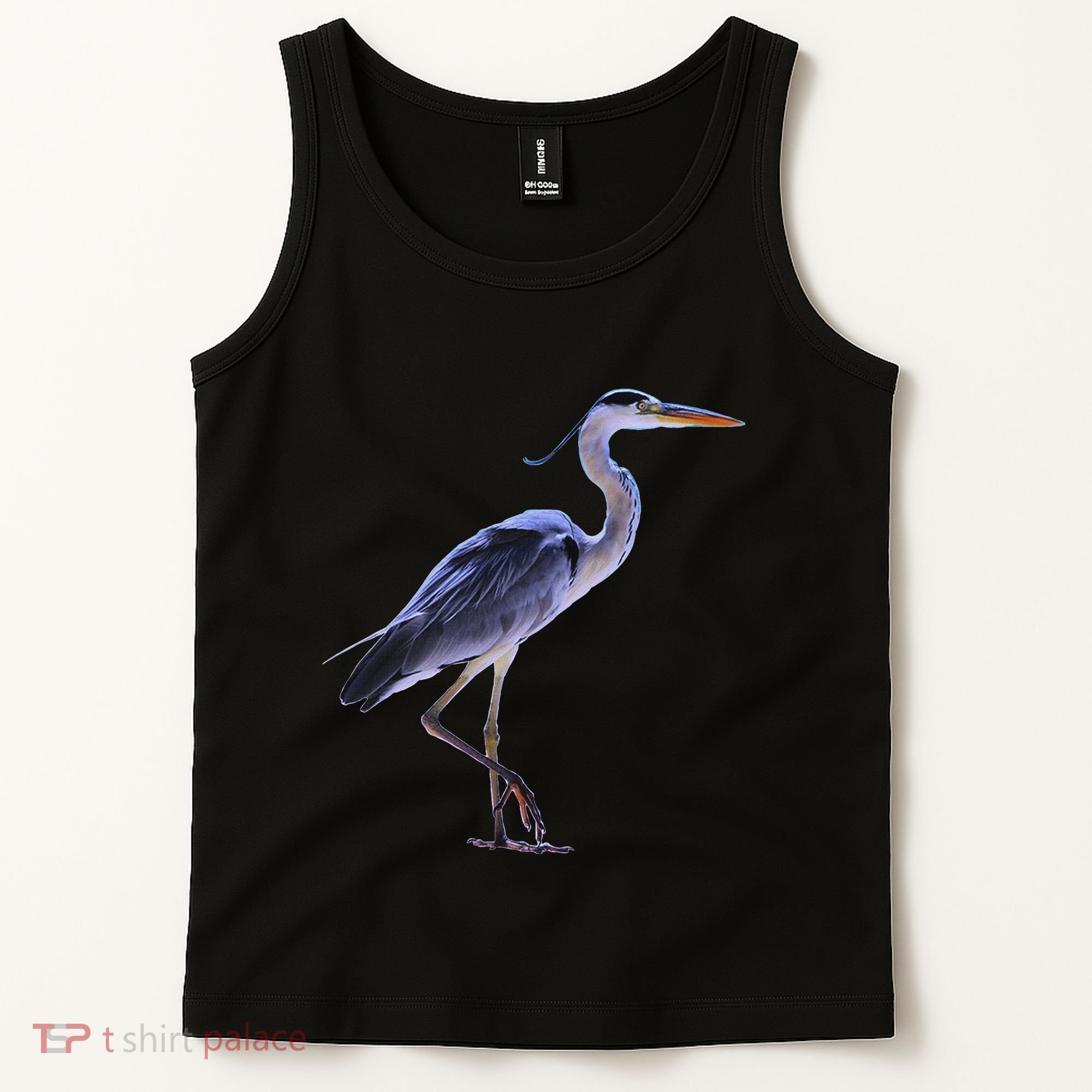 Heron Blue Heron Water Bird Tank Top