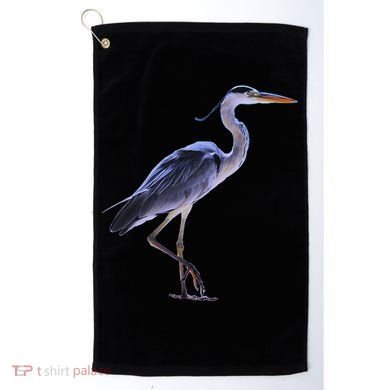 Heron Blue Heron Water Bird Golf Towel
