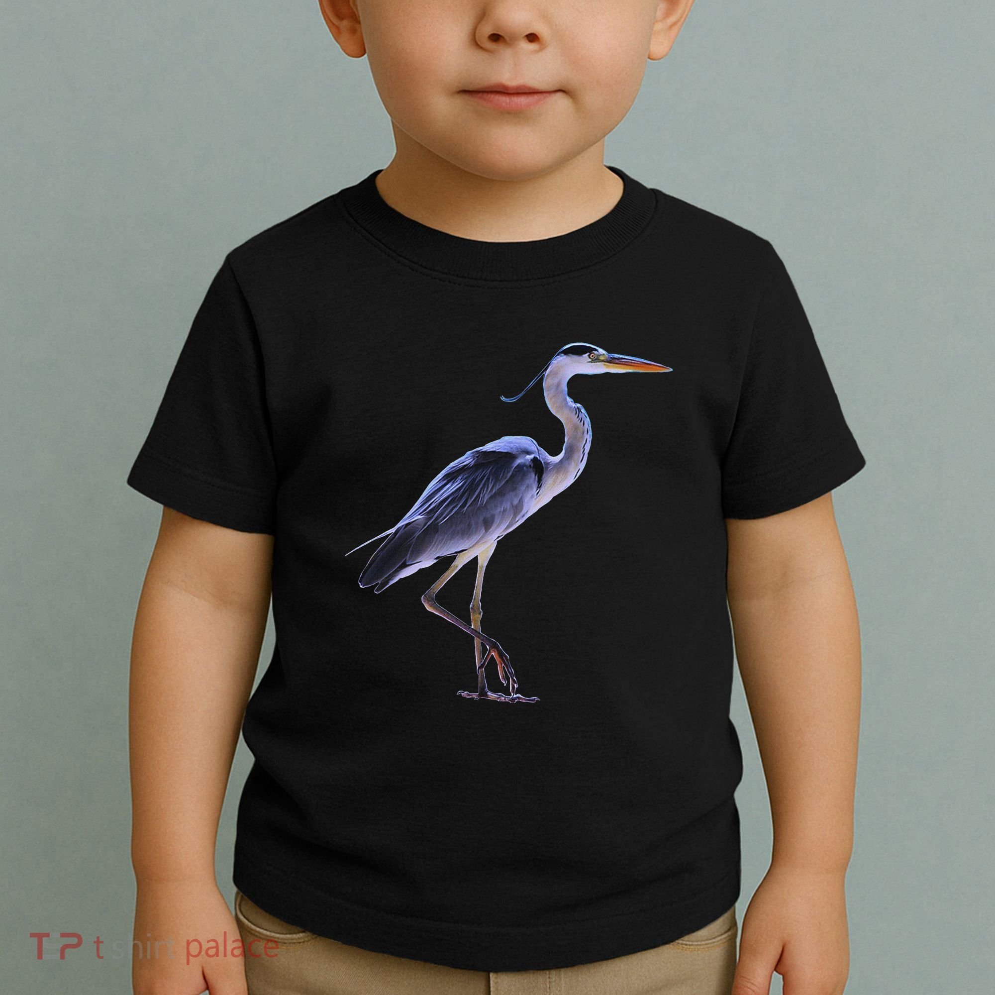 Heron Blue Heron Water Bird Toddler T-Shirt