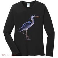 Heron Blue Heron Water Bird Women's Long Sleeve Shirt thumb 0