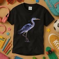 Heron Blue Heron Water Bird Kids T-Shirt thumb 3