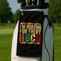 HBCU Black History Month Im Rooting For Every HBCU Golf Towel thumb 2